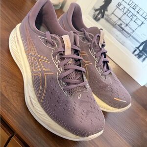 ASICS Women's Lavender Running Shoes with Peach Accents